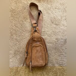 Free People Hudson Sling suede bag